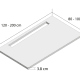 Plato de ducha de resina Doccia Canto Lateral Croquis 10