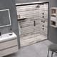 Platos de ducha de resina decorados Bruntec Design 3D Madera Rústica Ambiente 14