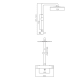 Conjunto de ducha Imex Moscu Croquis 6