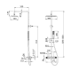 Conjunto de ducha Imex Firenze Croquis 9