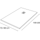Plato de ducha Solid Surface Corian DuPont Hidronatur Antares Croquis 2