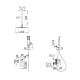Conjunto de ducha empotrado de Imex Pisa Croquis 7