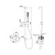 Conjunto de ducha con barra empotrado Imex Firenze Croquis 9