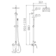 Conjunto de ducha Imex Luxor Croquis 12