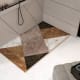 Platos de ducha de resina decorados Bruntec Design 3D Mosaico Ambiente 1
