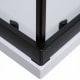Mampara de ducha angular Emma color negro Detalle 2