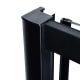 Mampara de ducha angular Emma color negro Detalle 1
