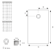 Plato de ducha Solid Surface Hidronatur Cirat Croquis 3
