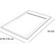 Plato de ducha de resina Hidronatur Corvus Croquis 18