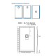 Plato de ducha Bruntec Frame Croquis 9