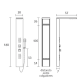 Columna de ducha Sagobar Ilma Croquis 1