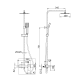 Conjunto de ducha de Imex Pisa Croquis 14