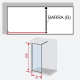 Fijo de ducha Mampara Kassandra Fresh Arena (FA 633) Croquis 10