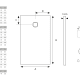 Plato de ducha Solid Surface Hidronatur Perseo Croquis 3