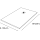 Plato de ducha Solid Surface Hidronatur Perseo Croquis 2