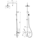 Conjunto de ducha Imex Monza Croquis 14