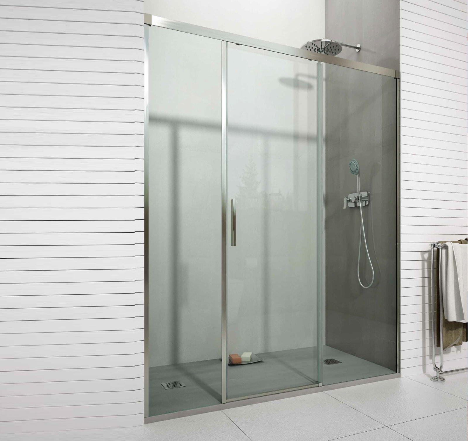 Mampara de ducha Glassinox Kiel Principal 0