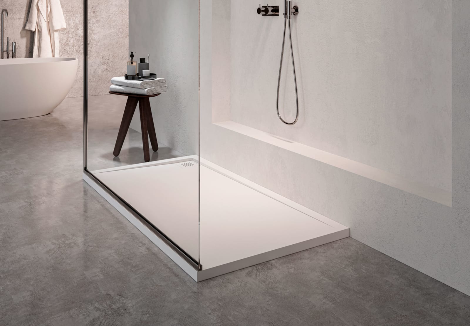 Plato de ducha Solid Surface Corian DuPont Hidronatur Centauro Principal 0