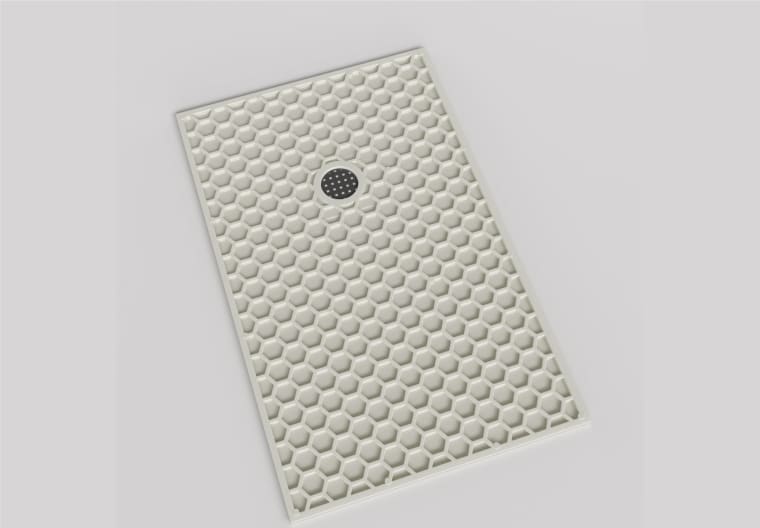 Plato de ducha de resina de Bruntec Selene Detalle 4