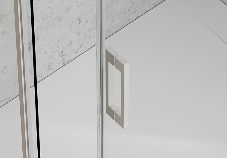 Mampara de ducha angular corredera Bruntec Aria Detalle 12