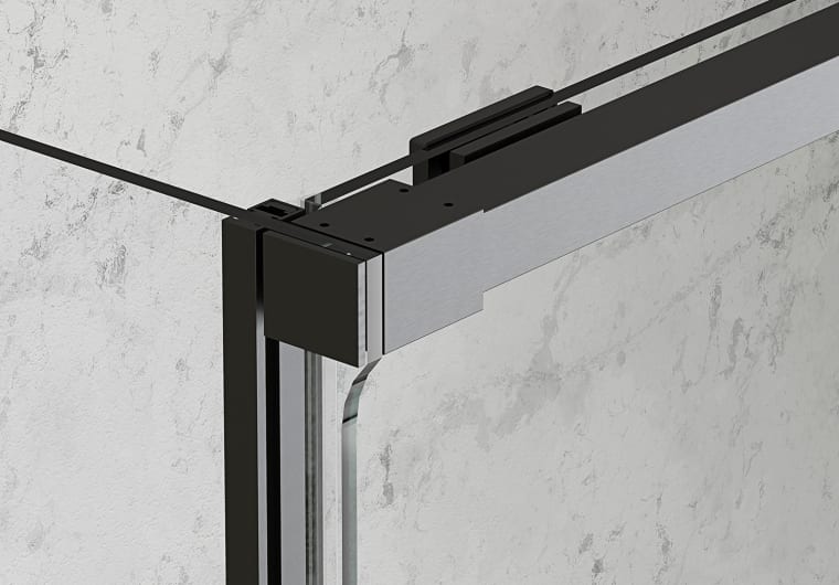 Mampara de ducha angular corredera Bruntec Aria Detalle 11