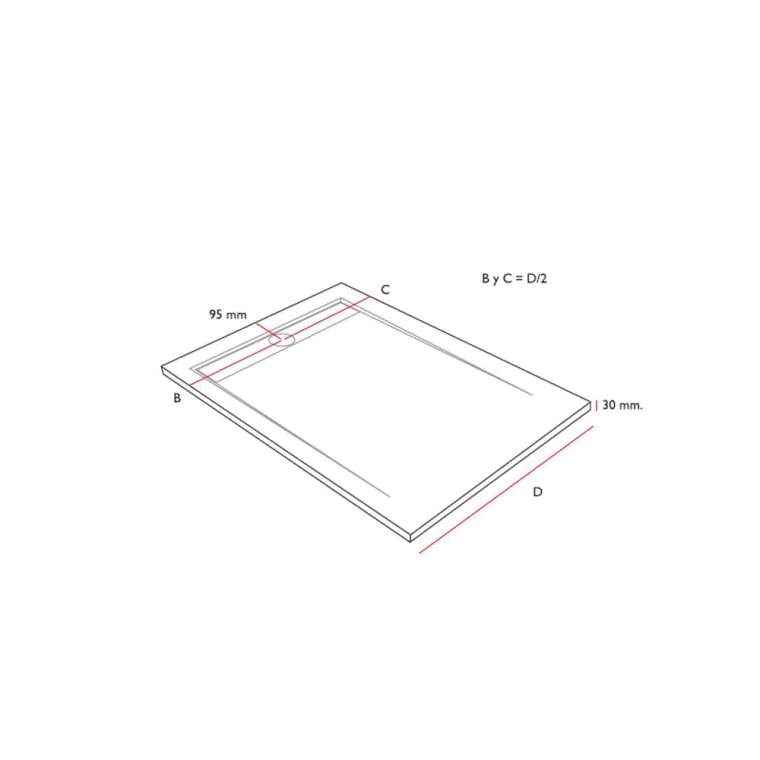 Plato de ducha Bruntec Design Veleta Croquis 6