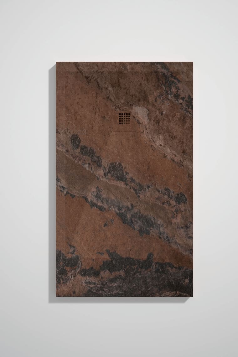 Platos de ducha de resina decorados Bruntec Stone 3D Mármol opción 17