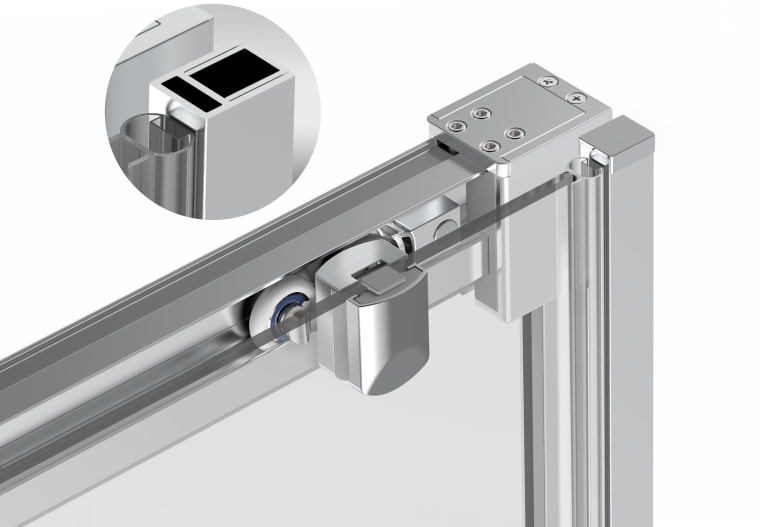 Mampara de ducha -Kassandra- Glase (GS102) Detalle 10