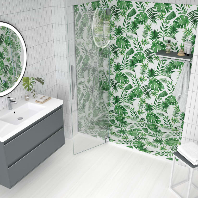 Platos de ducha de resina decorados Bruntec Design 3D Natura Ambiente 1