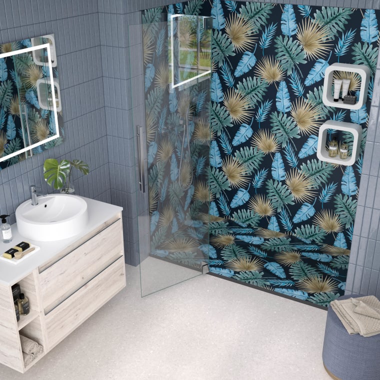 Platos de ducha de resina decorados Bruntec Design 3D Natura Ambiente 2