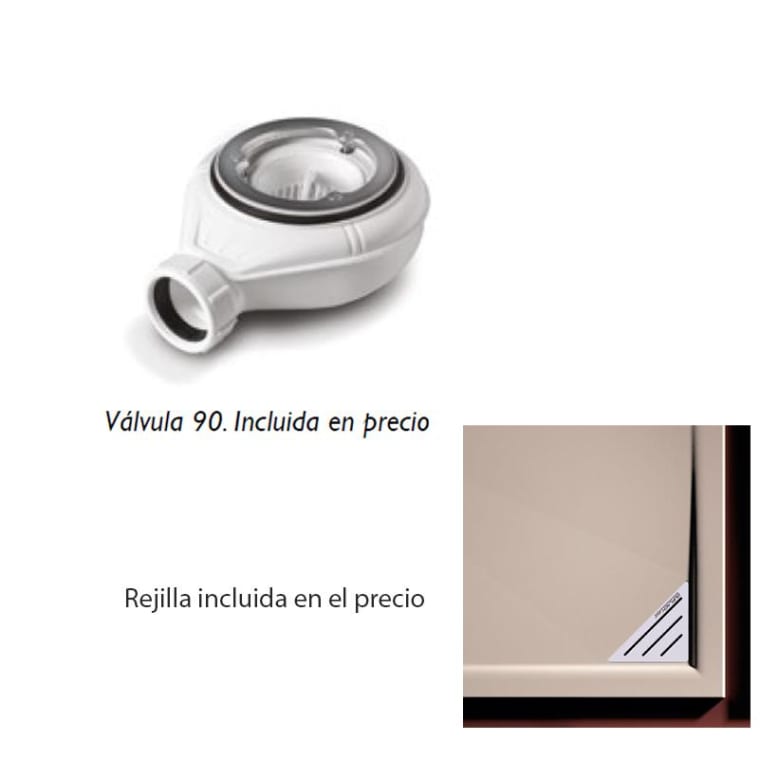 Plato de ducha Bruntec Design Corner Croquis 7