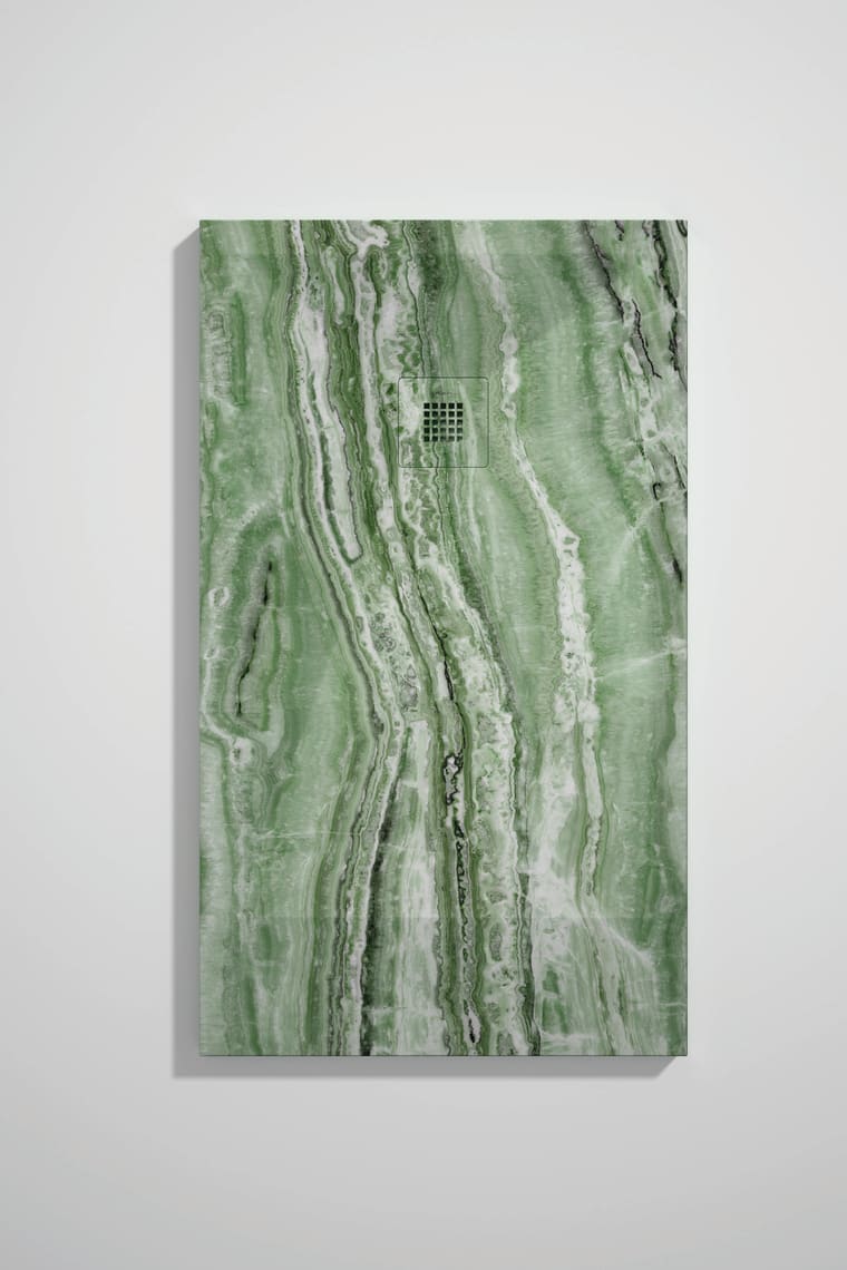 Platos de ducha de resina decorados Bruntec Design 3D Marmol Travertino opción 5