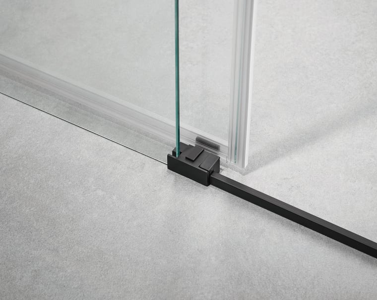 Mampara de bañera GME Basic negro mate Spazio Detalle 2