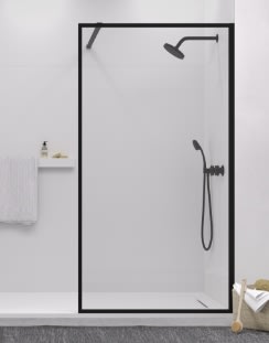 Voir les produits Parois de douche à profil noir