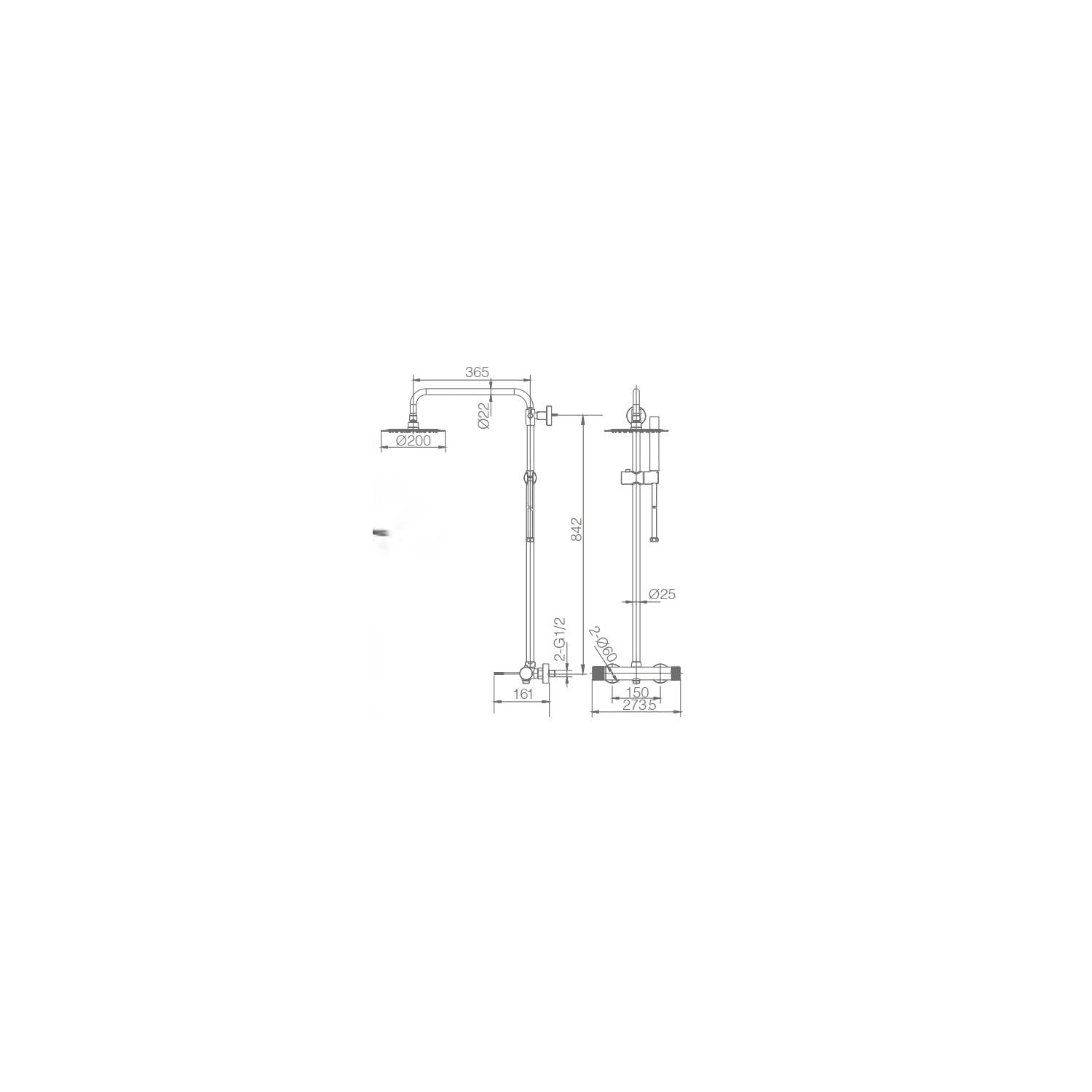 Conjunto de ducha Imex Line Croquis 15