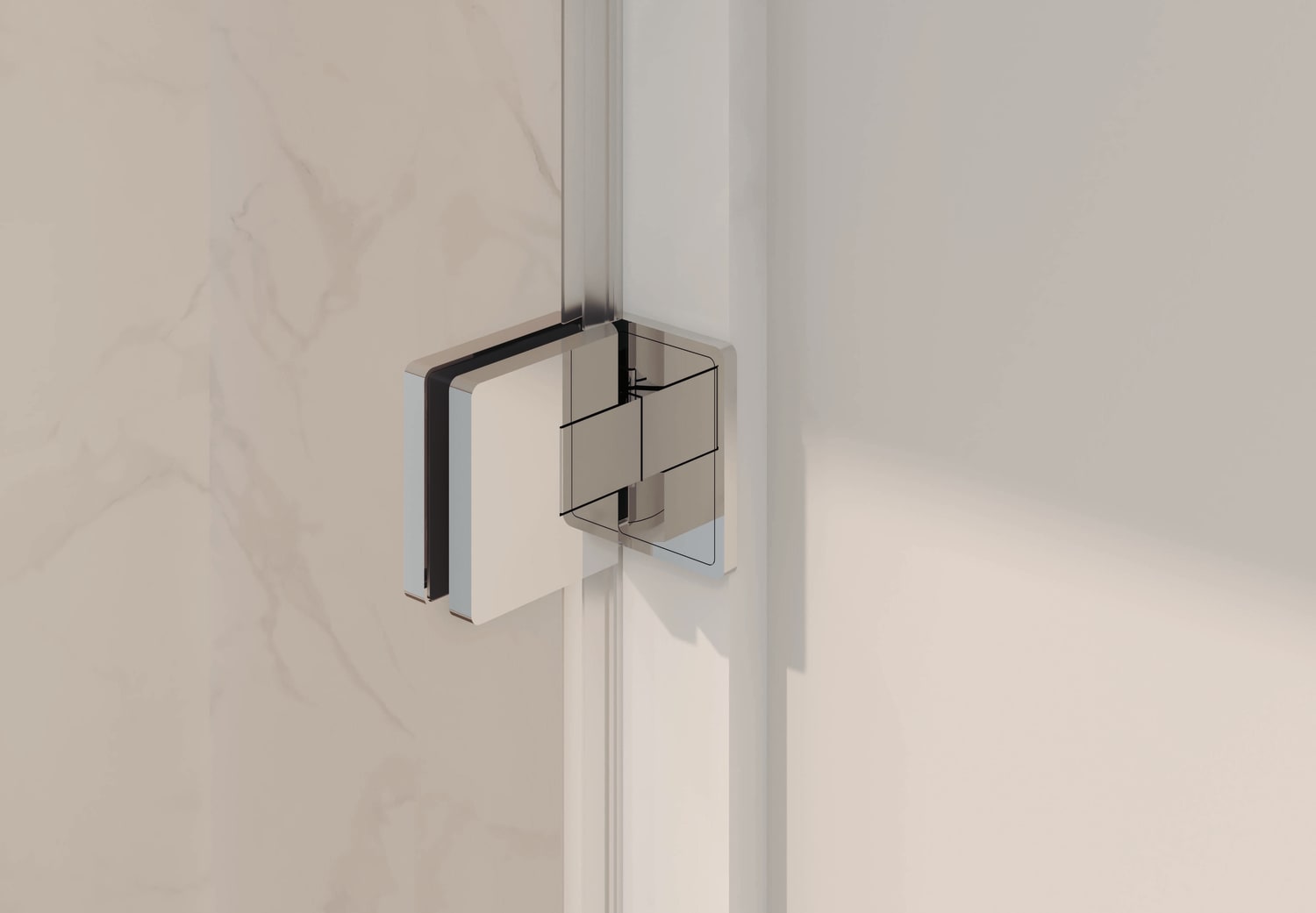 Mampara de ducha Bruntec Astra (100A) Detalle 2
