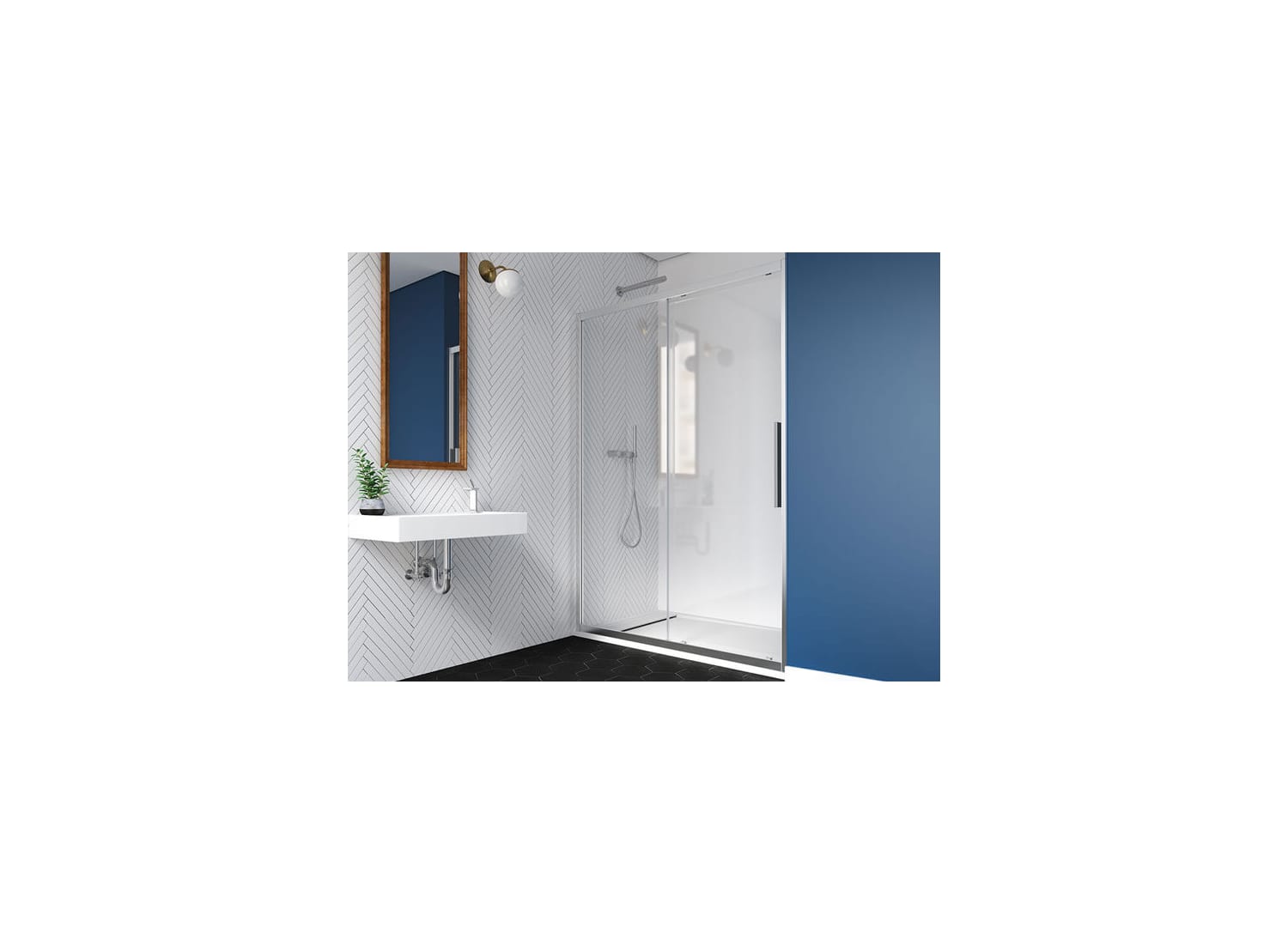 Mampara de Ducha Profiltek Elma (EL-210) Ambiente 2