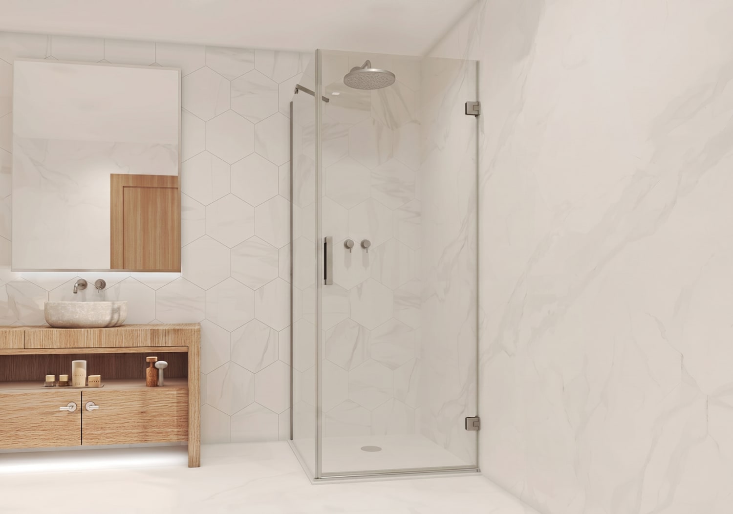 Mampara de ducha angular Bruntec Aurea (400A) Principal 5