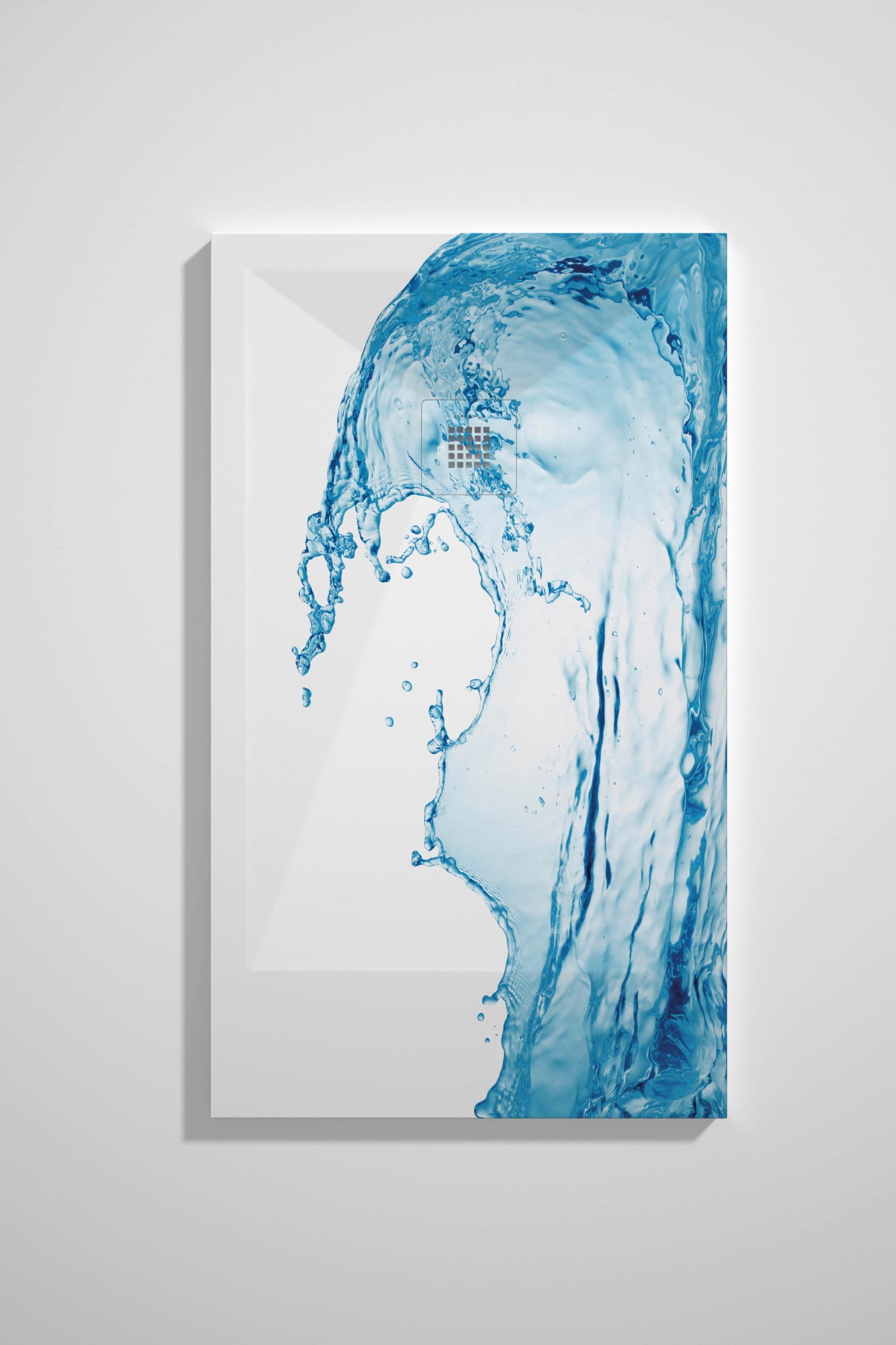 Platos de ducha de resina decorados Bruntec Design 3D Azul opción 8