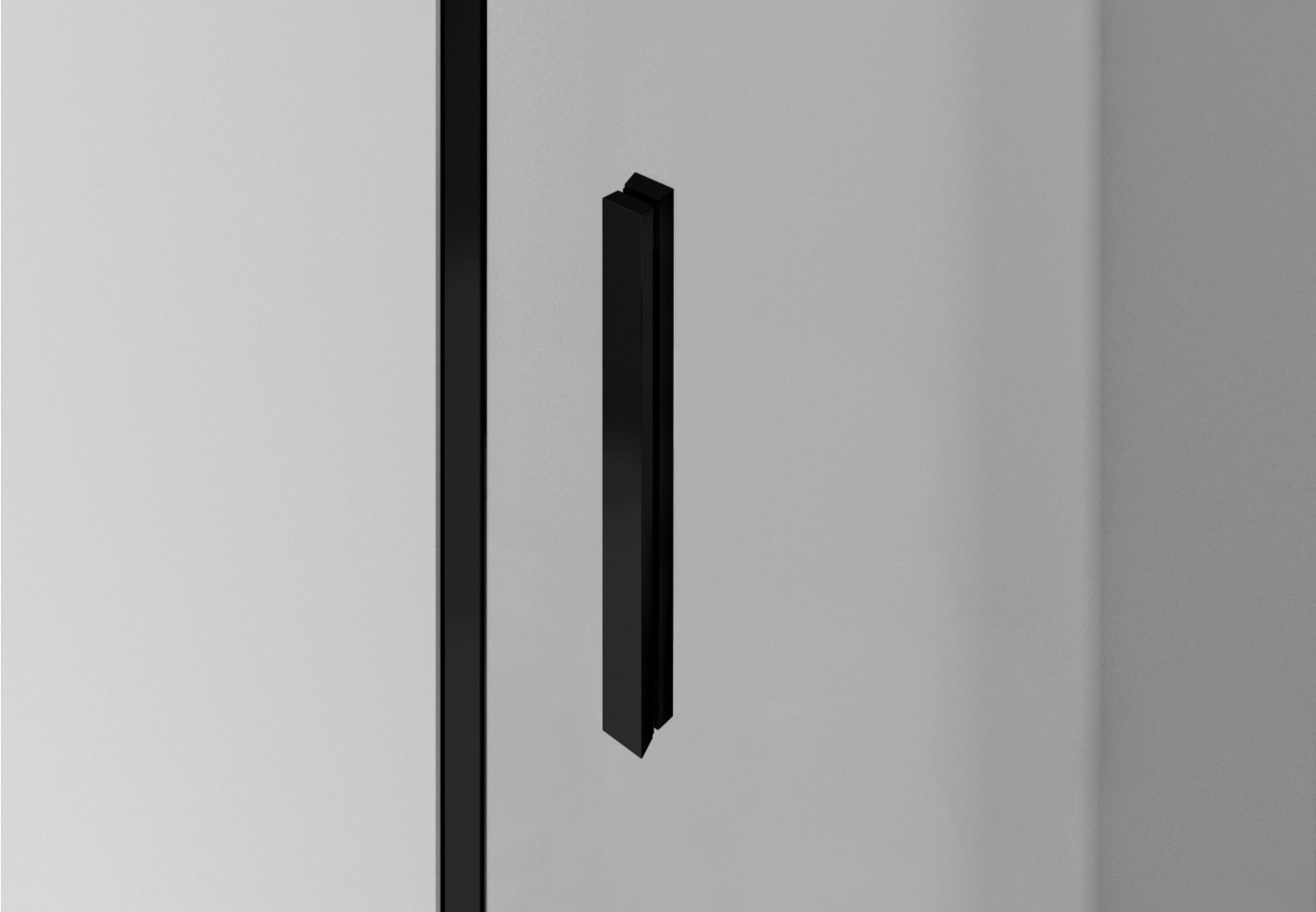 Mampara de ducha GME Basic Spazio negra mate Detalle 5