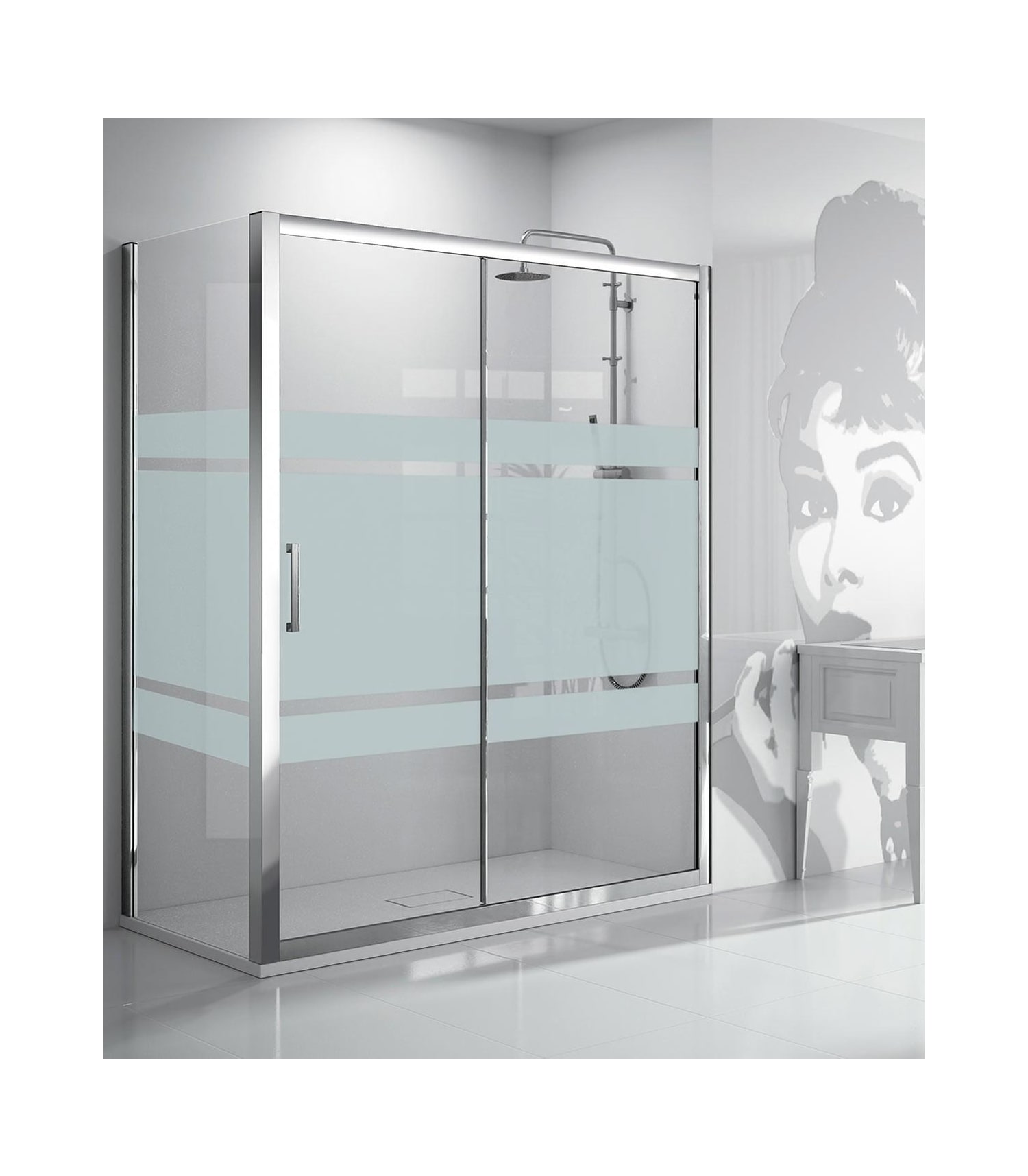 Mampara de ducha Kassandra 300 (TR102+TR103) Principal 1