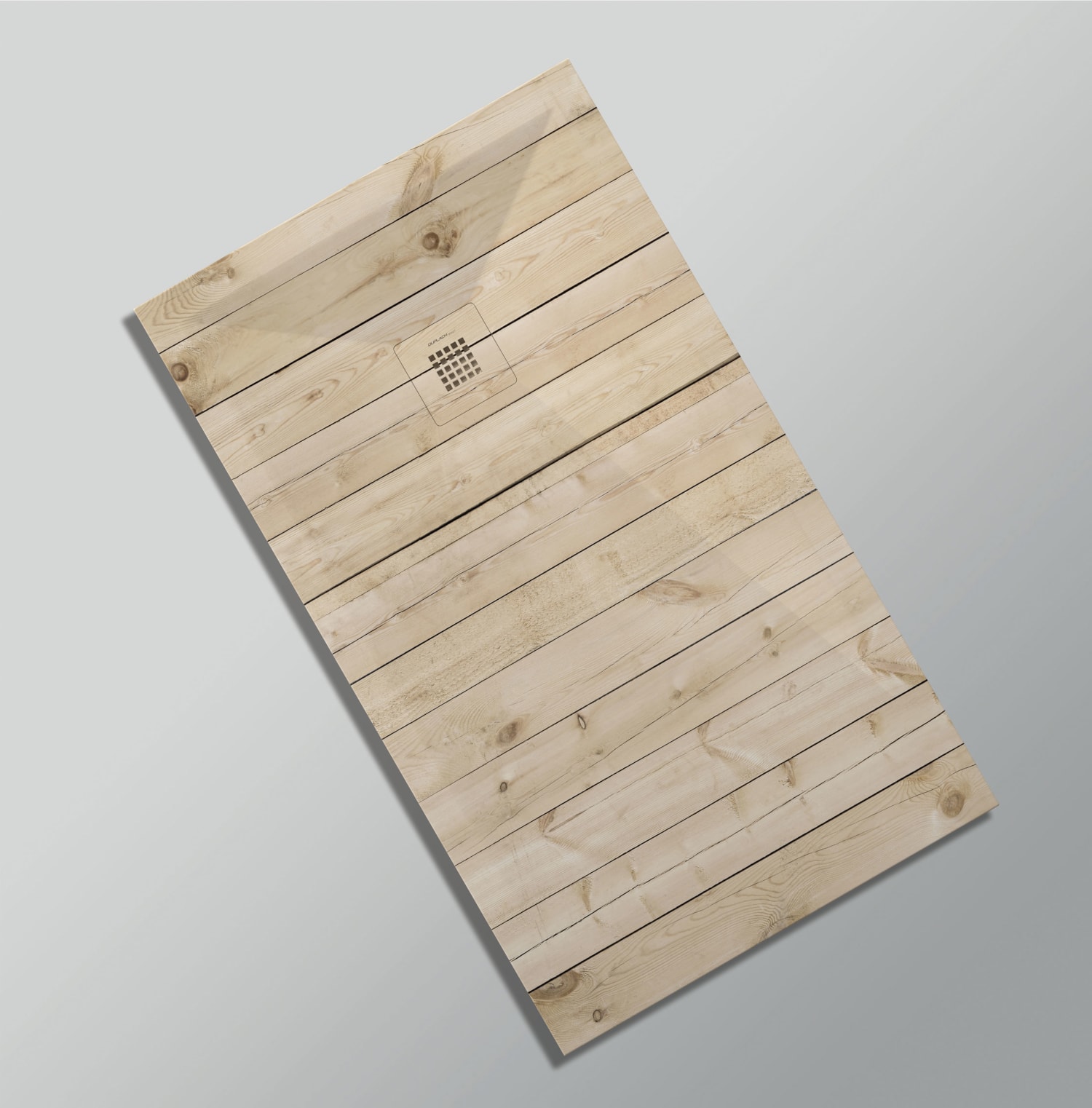 Platos de ducha de resina decorados Bruntec Design 3D Madera Rústica opción 23
