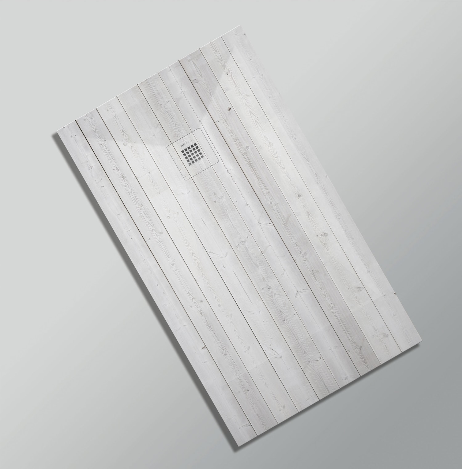 Platos de ducha de resina decorados Bruntec Design 3D Madera Rústica opción 26
