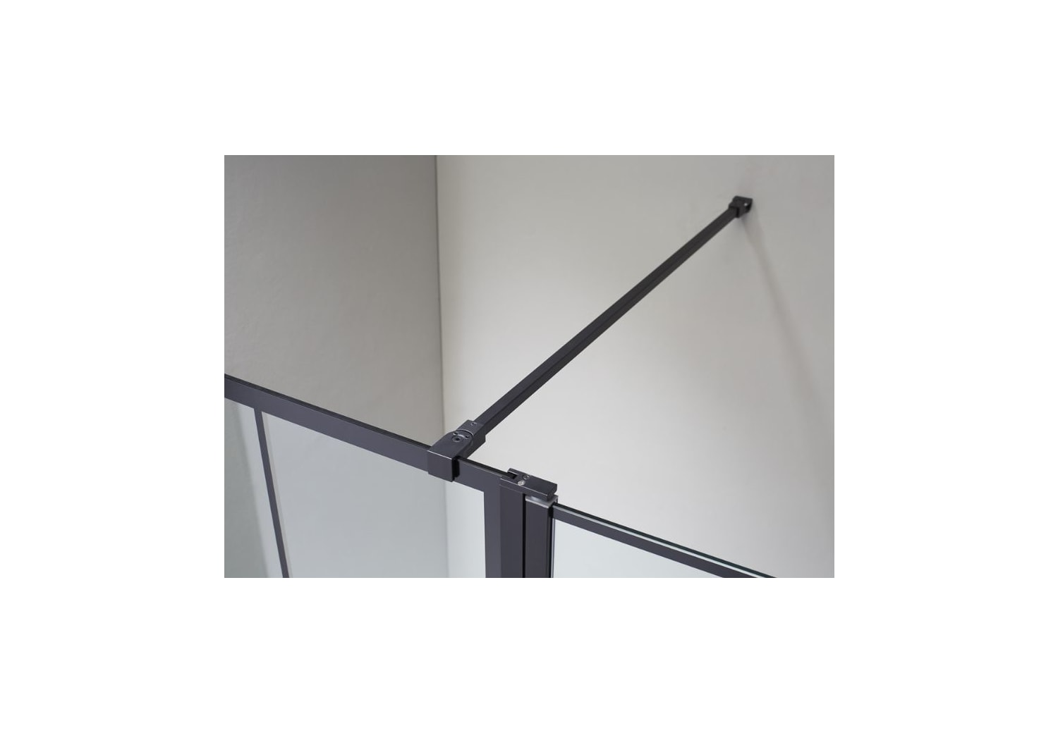 Mampara de ducha GME Screen Black Chess Detalle 2