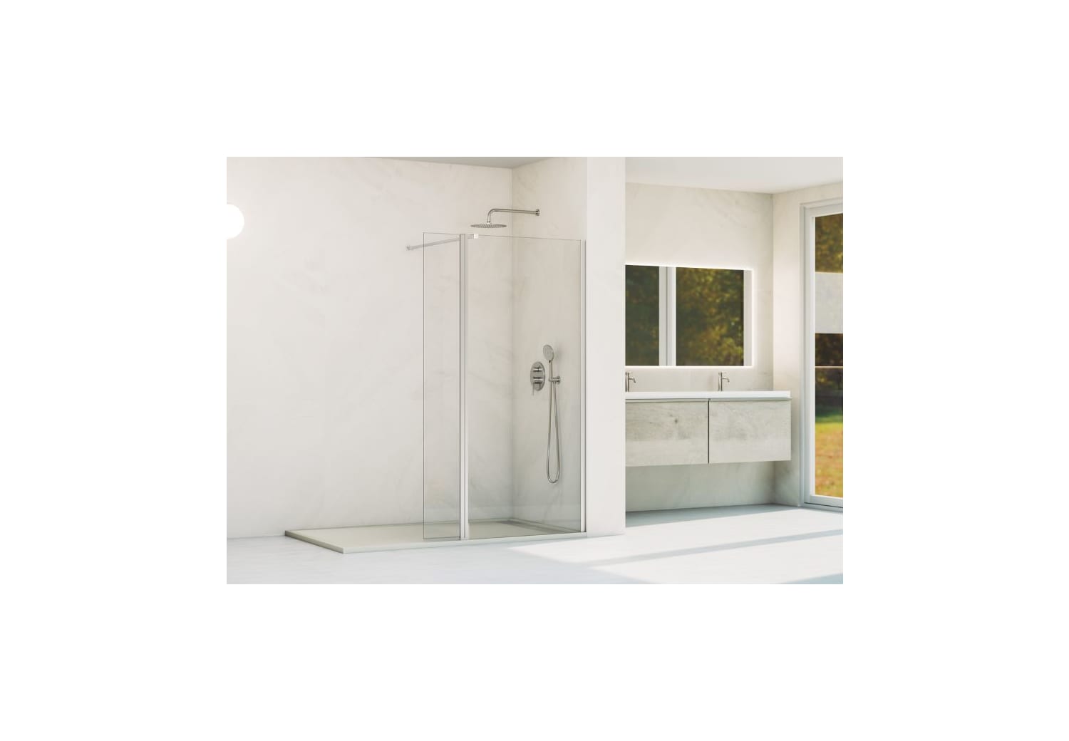 Mampara fija de ducha GME Screen Moving Ambiente 3
