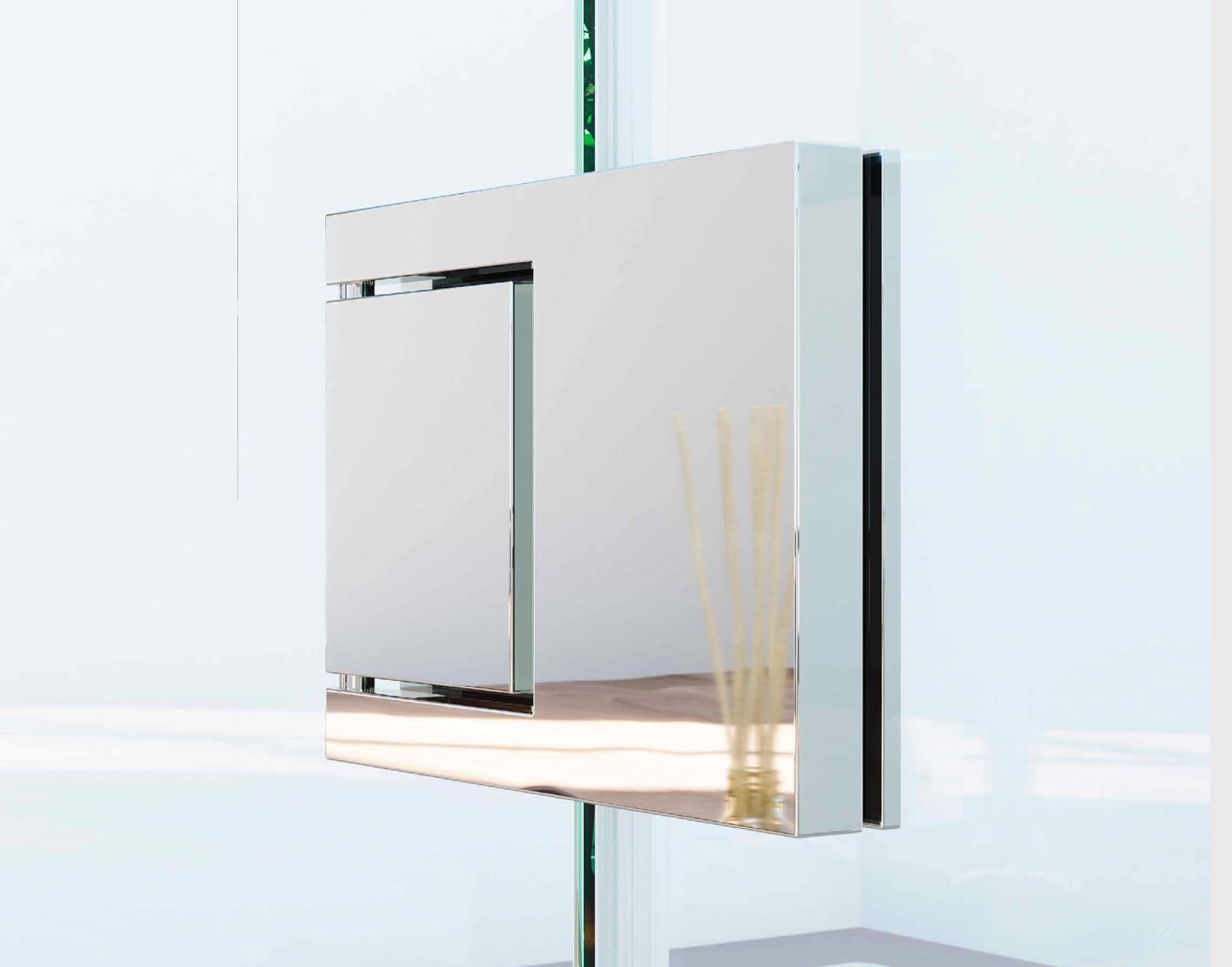 Mampara de ducha Glassinox Galápagos Detalle 2