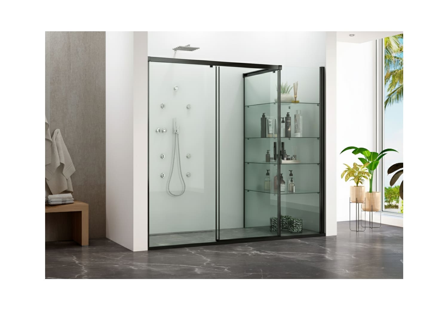 Mampara de ducha Glassinox Cabinox Principal 1