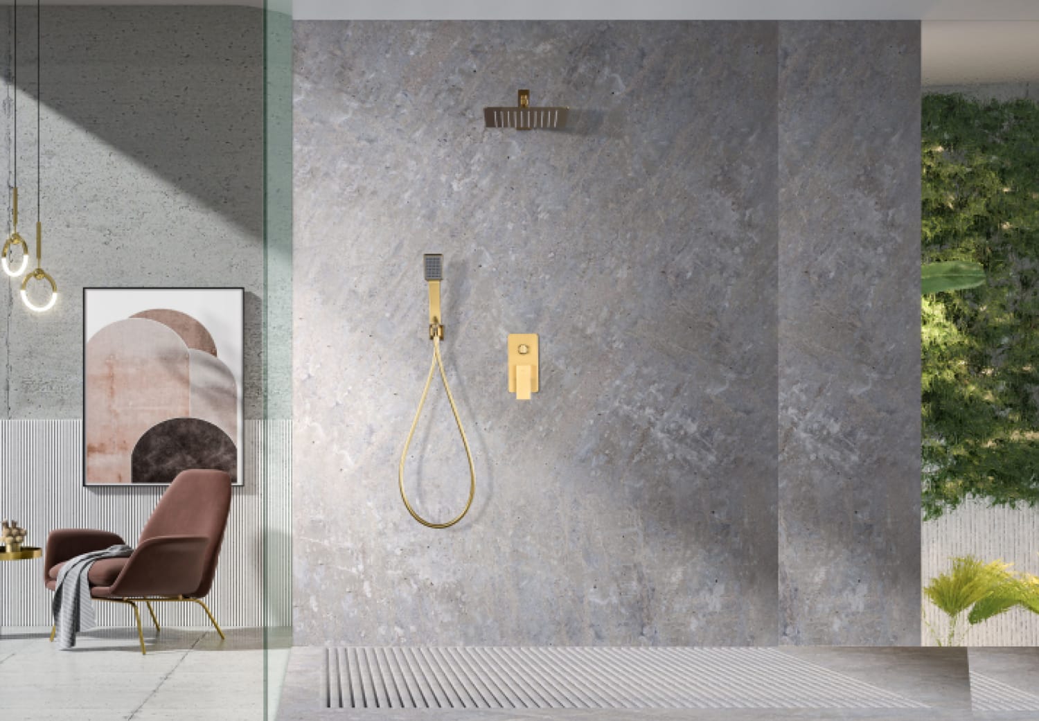 Conjunto de ducha empotrado Imex Pisa Ambiente 11