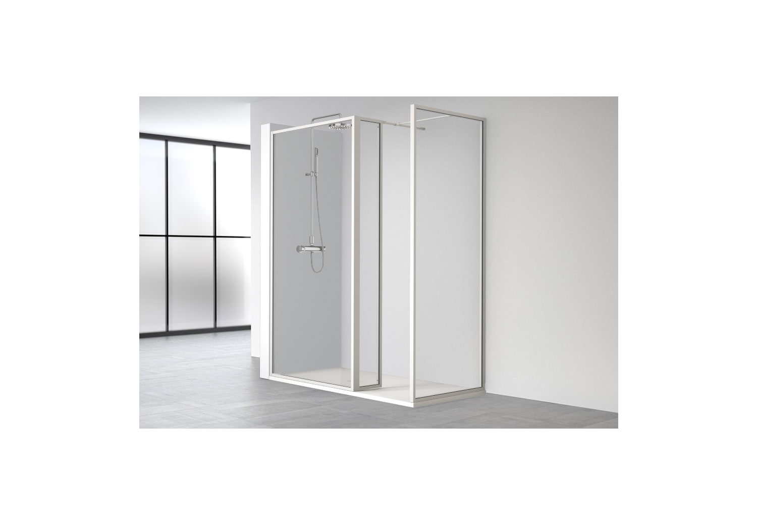 Mampara de ducha Profiltek Nordic (FN-2131) opción 2