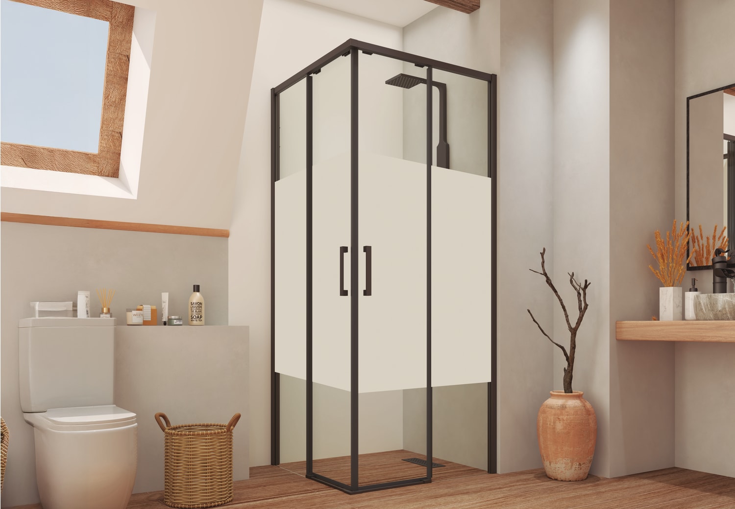 Mampara de ducha Bruntec Opal (300) Ambiente 6